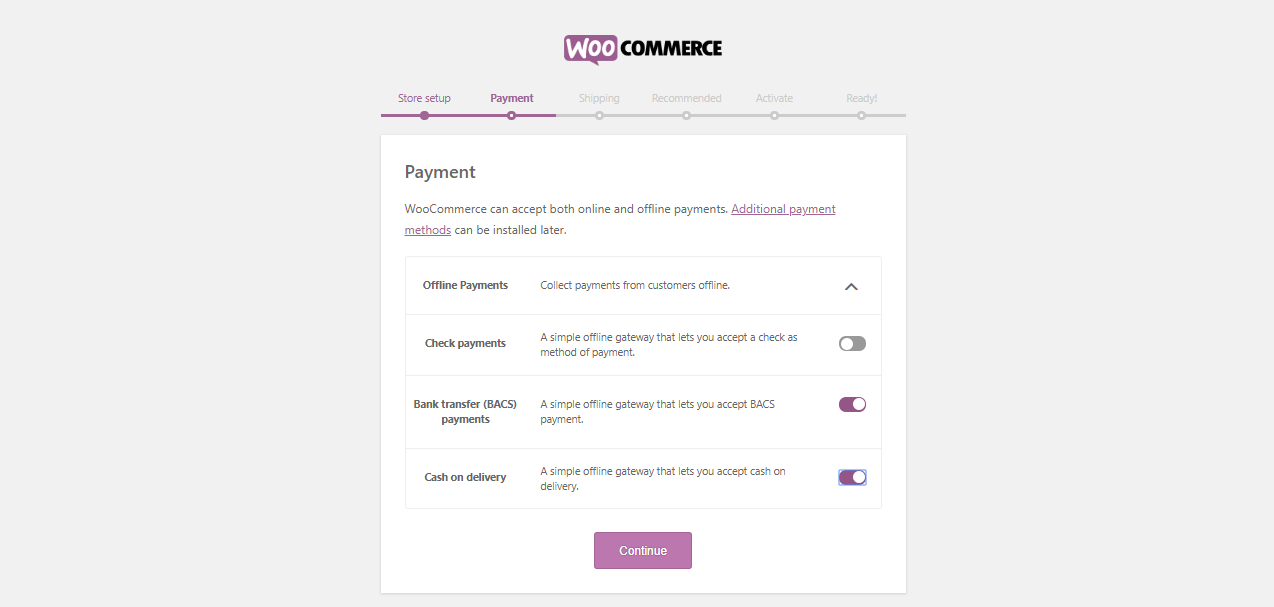 Setting Pembayaran WooCommerce