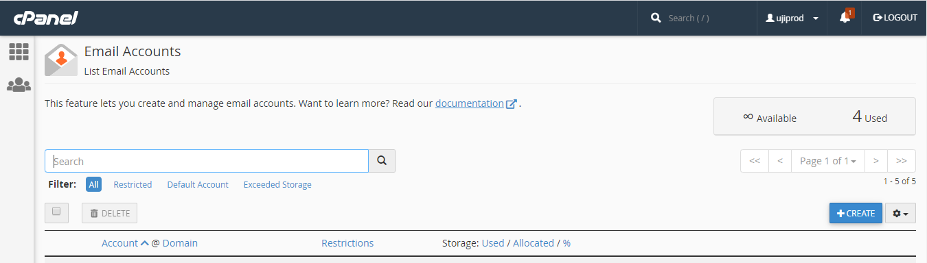 Create Email Account