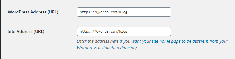 Pengaturan URL situs Anda