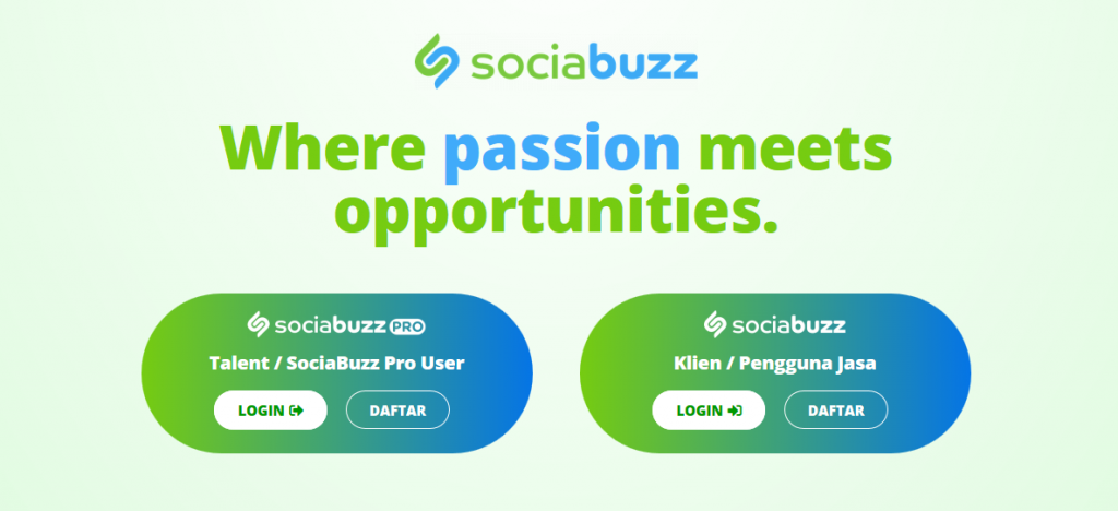 sociabuzz website banner