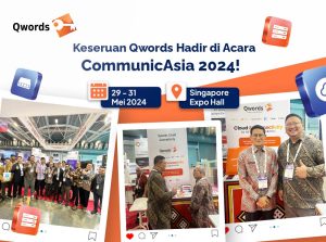 Difasilitasi oleh Kemenperin, Qwords Tampil dalam Pameran Internasional Communic Asia 2024