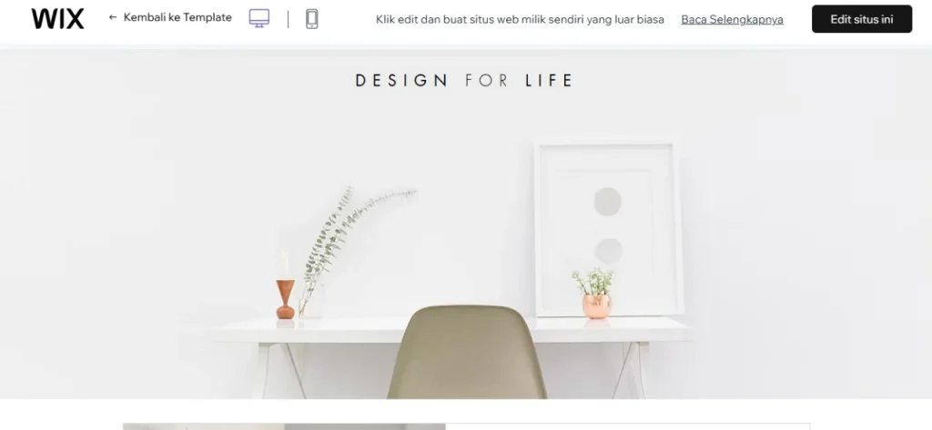 cara membuat website di wix