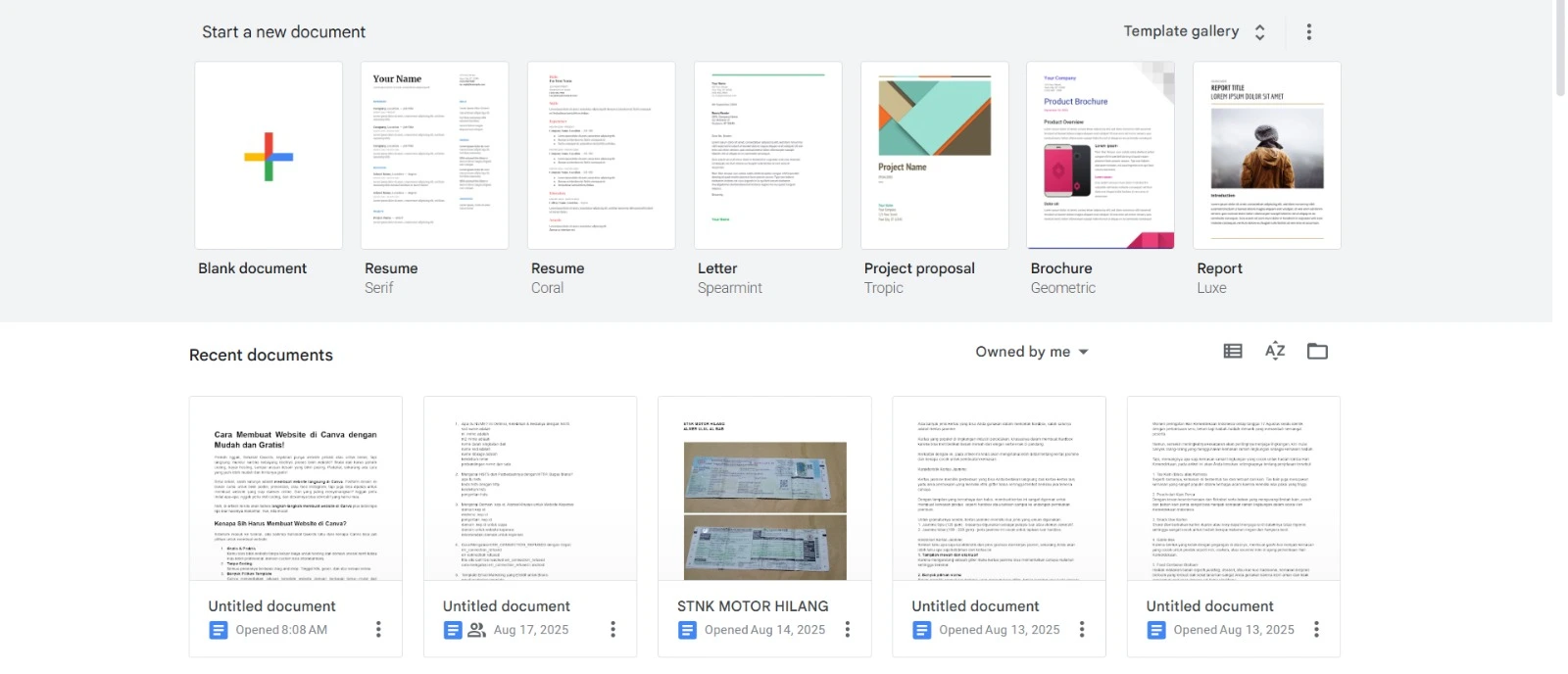 Cara menggunakan google docs