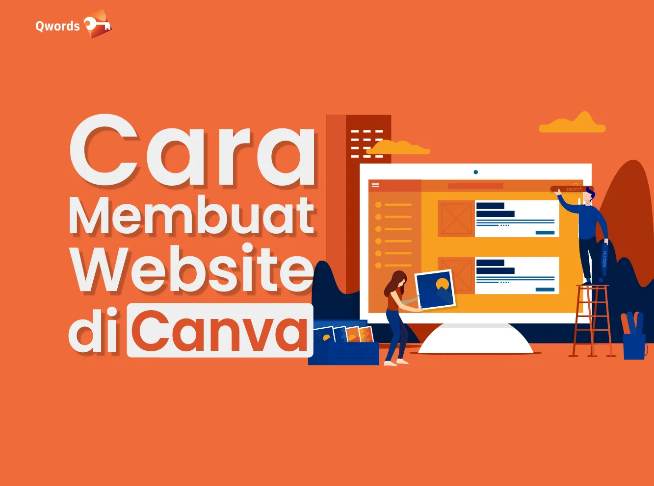 cara membuat website di canva