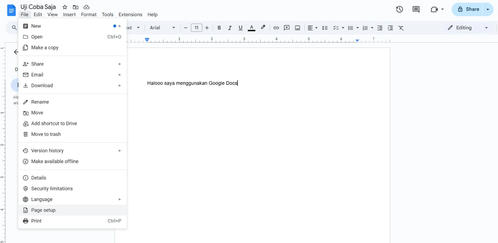 Cara menggunakan google docs di komputer