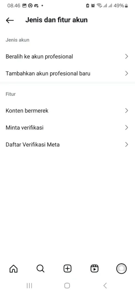cara seting akun ig ke akun profesional