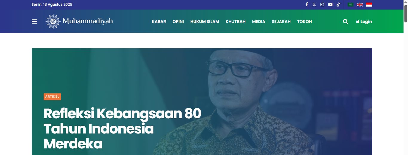 contoh website organisasi