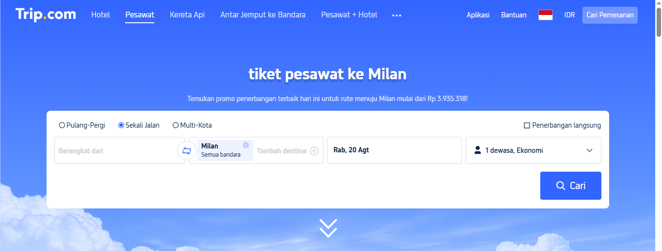 contoh website travel