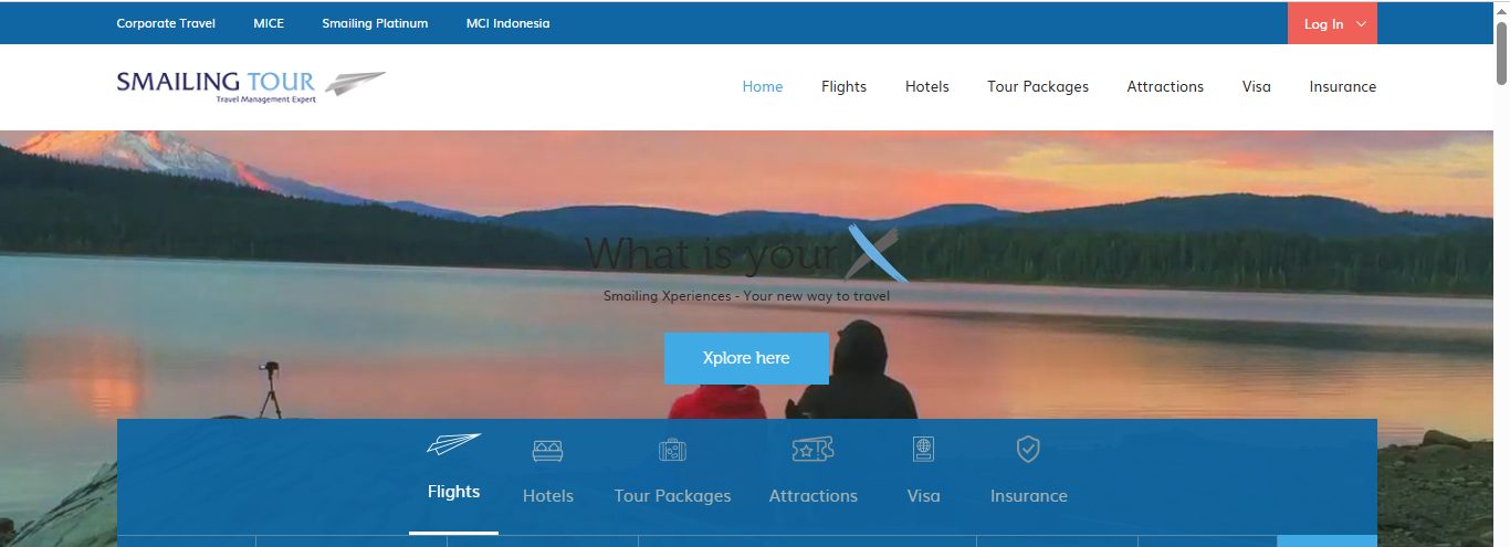 contoh website travel