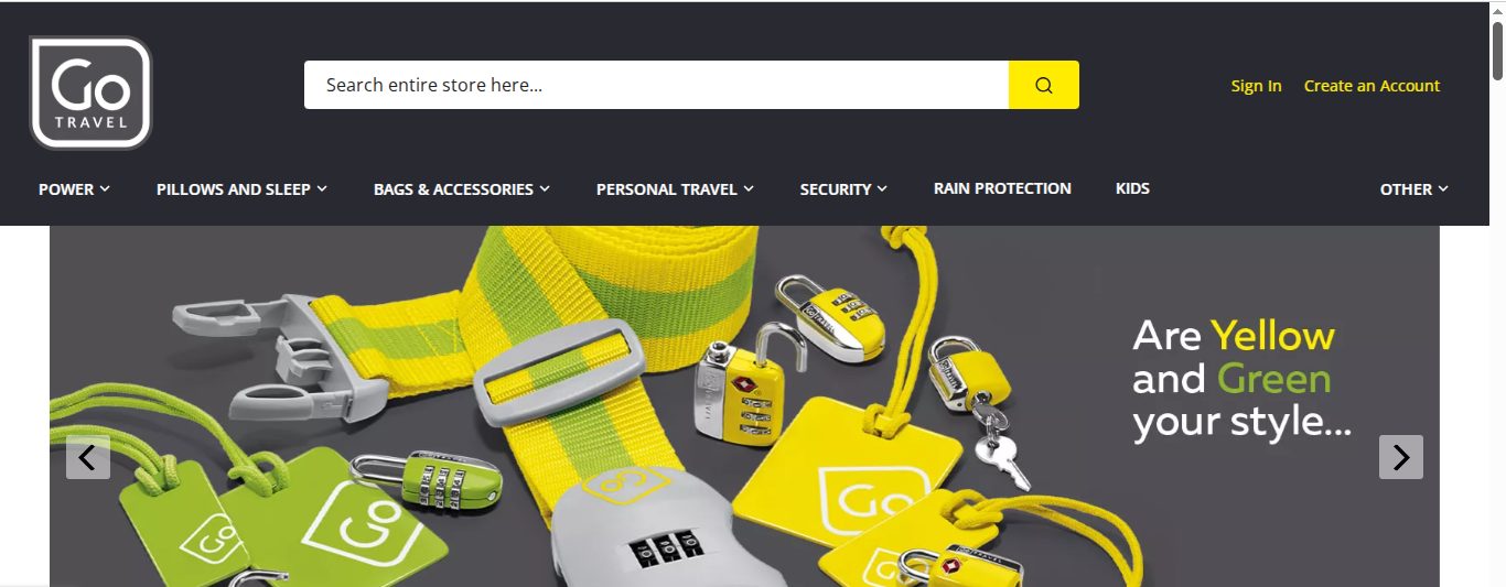 contoh website travel