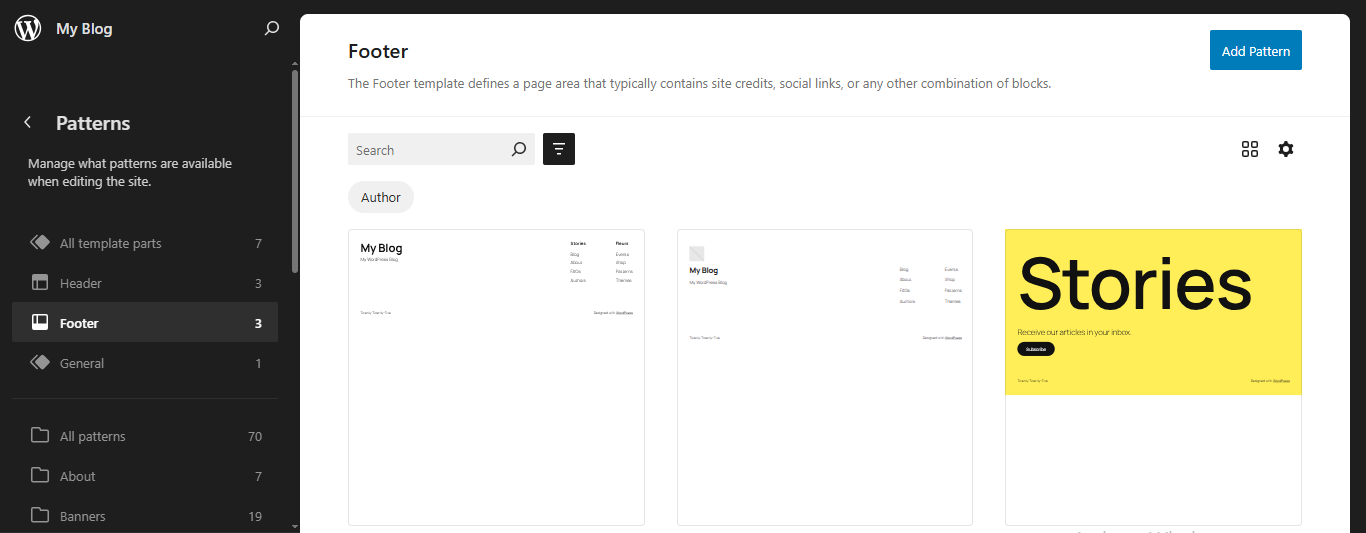 cara membuat footer wordpress