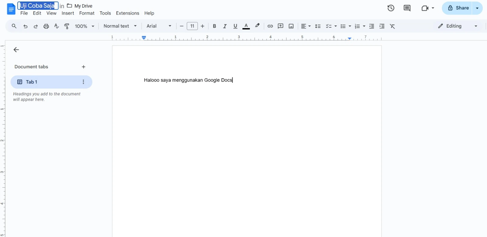 Cara menggunakan google docs