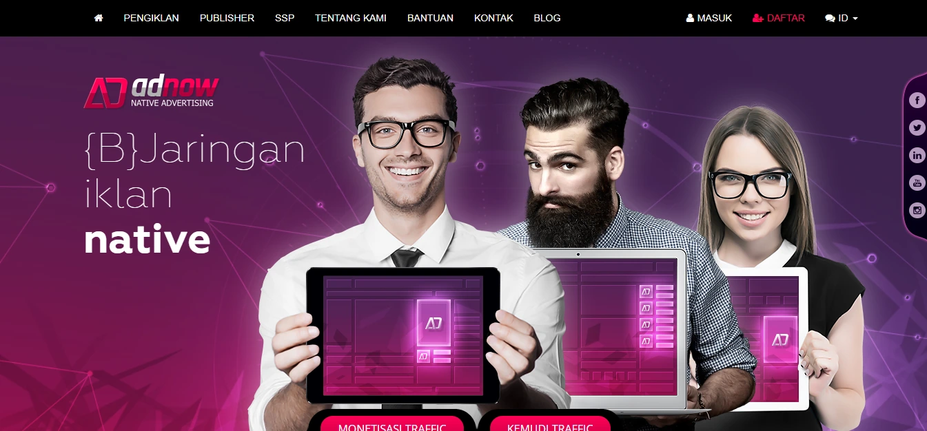 cara pasang iklan adnow di wordpress