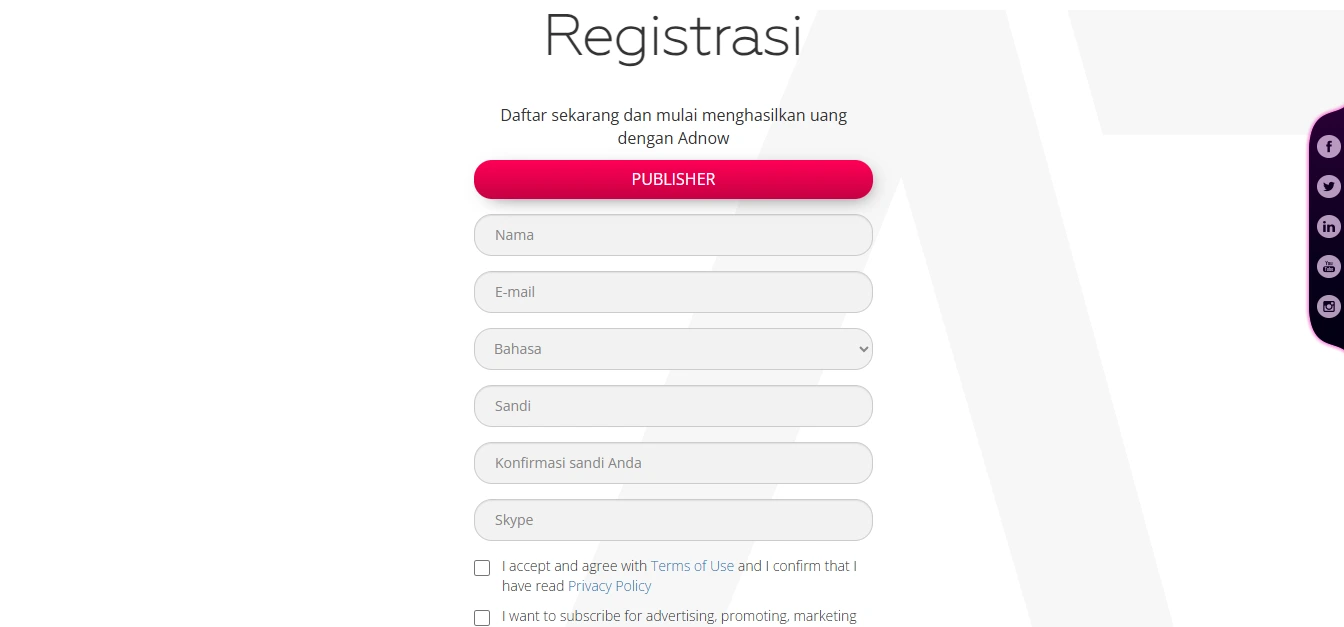 cara pasang iklan adnow di wordpress