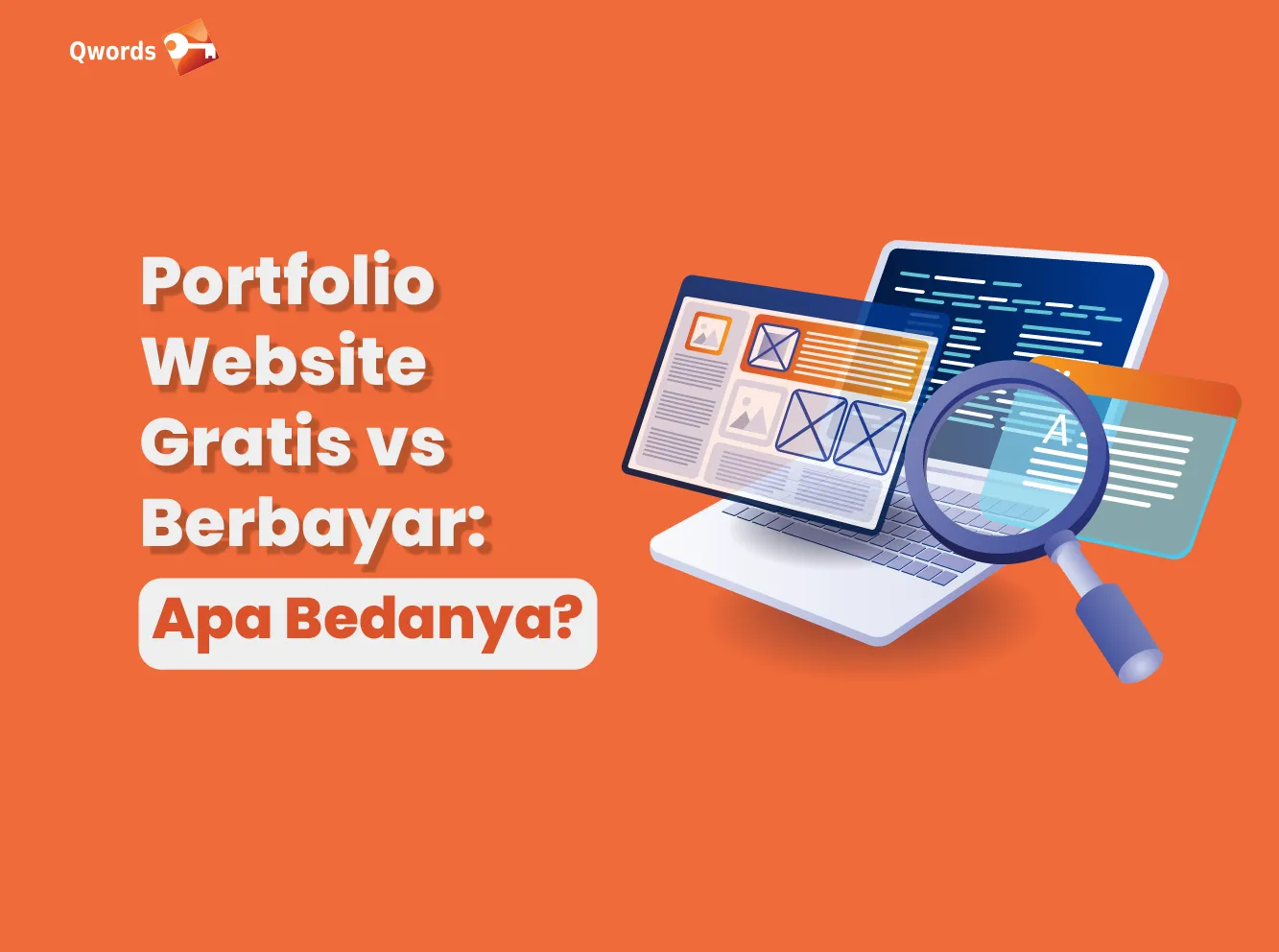 portfolio website gratis vs berbayar