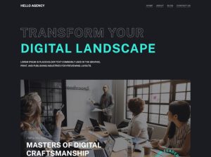 template website agency