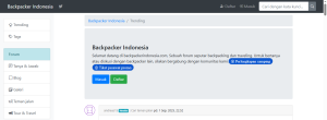 contoh website forum