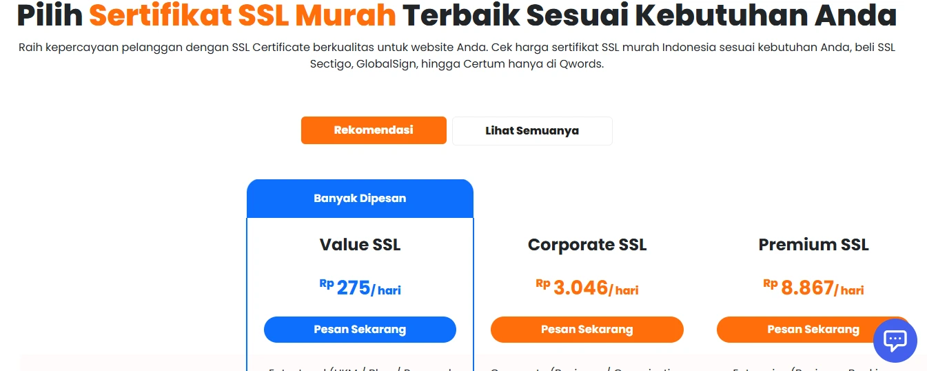 Beli SSL Premium Murah dan Mudah di Qwords