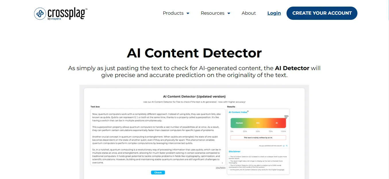 ai-detektor-Crossplag