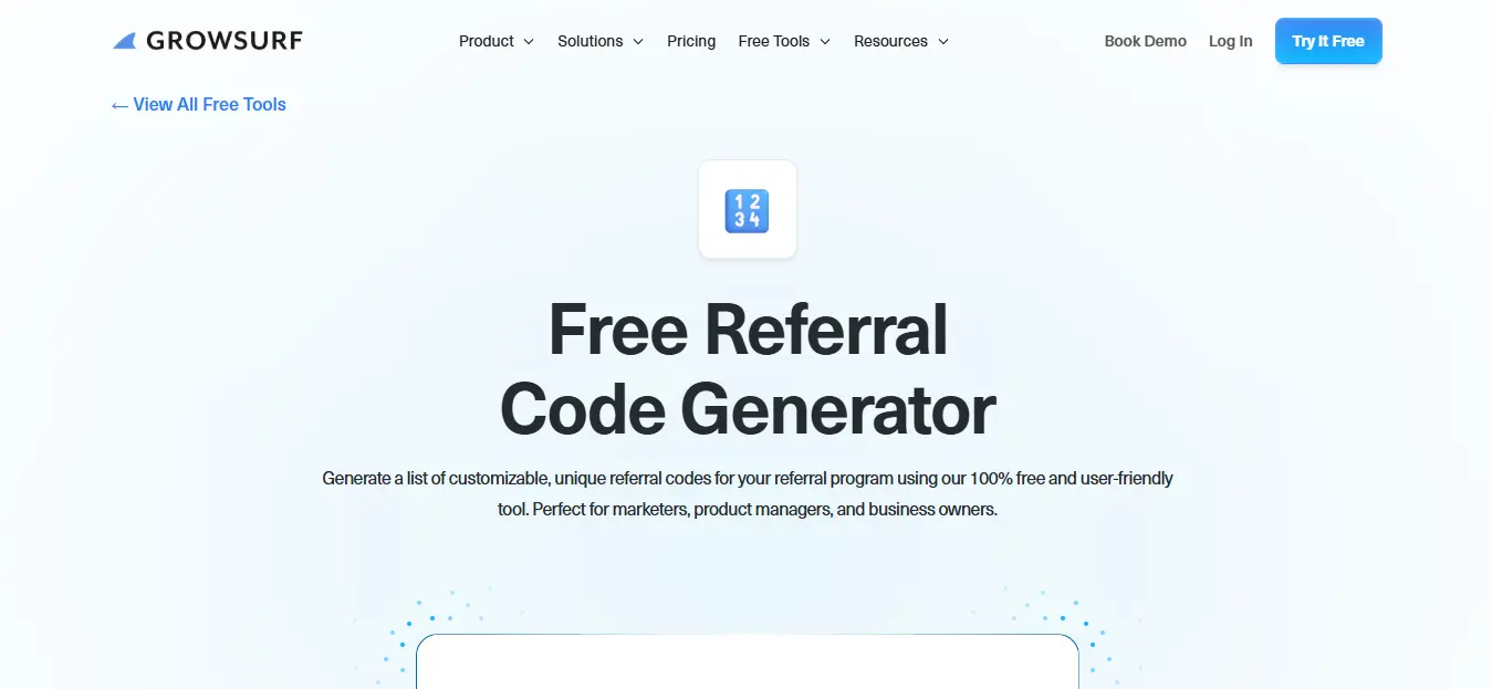 Membuat kode referral di growsurf