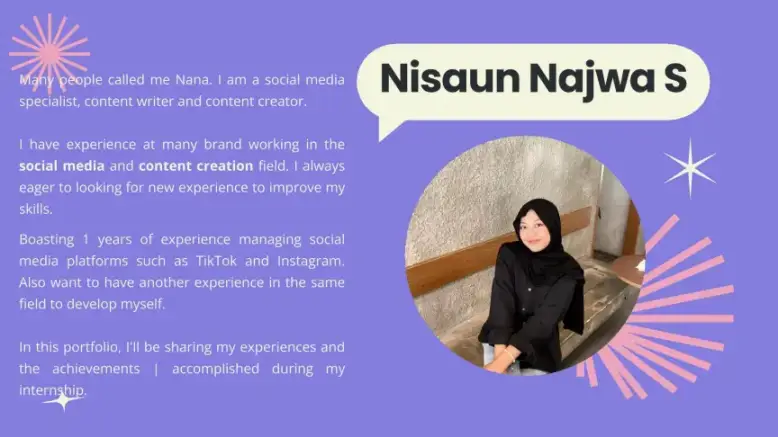 Portofolio Social Media Specialist - Nisaun Najwa