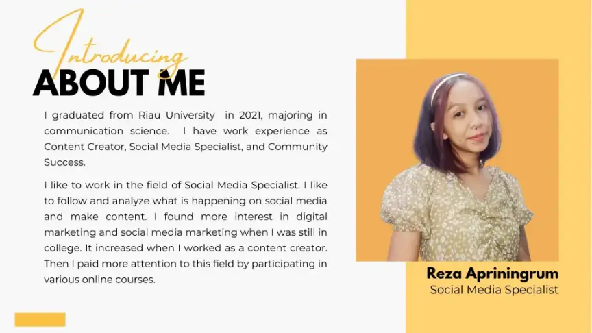 Portofolio Social Media Specialist Junior - Reza Apriiningrum
