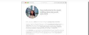 contoh portofolio copywriter