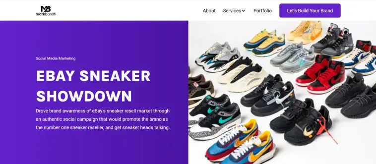Website Portofolio Senior Social Media Marketer - Mark Baroth