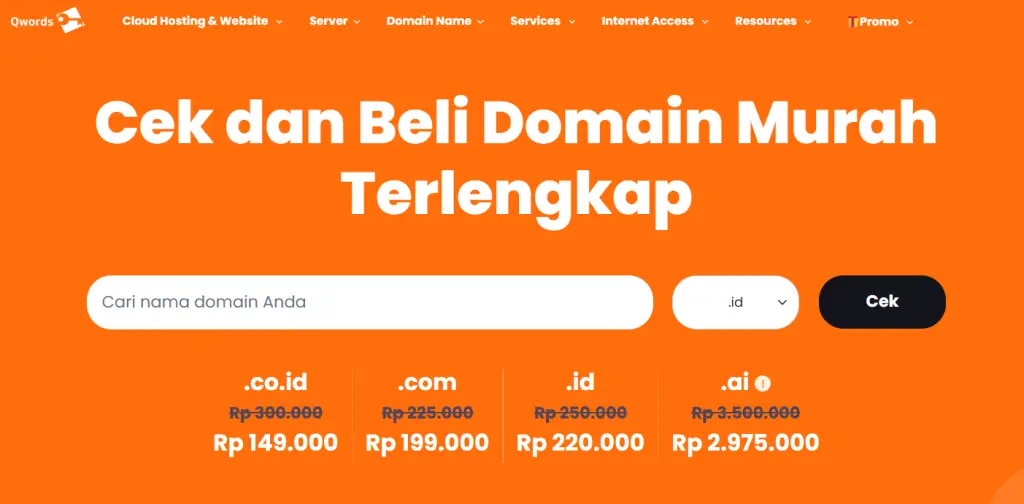 tools untuk cek ketersediaan domain di Qwords