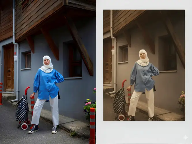 Prompt foto Polaroid nostalgia Gemini AI