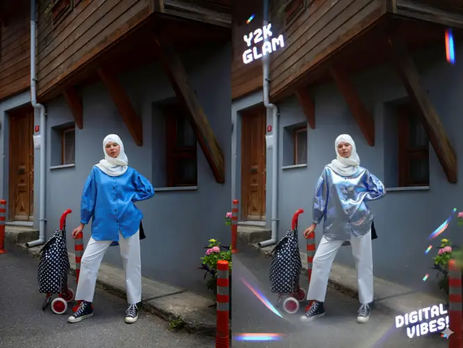 Prompt foto Y2K Gemini AI