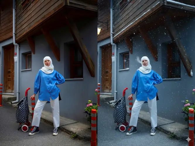 Prompt foto bersalju Gemini AI