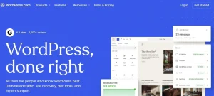 Screenshot tampilan laman WordPress