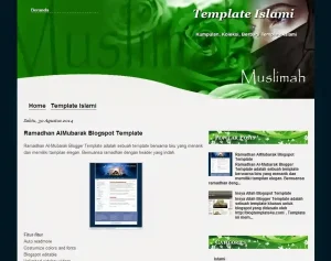 Muslimah Theme Blogspot Template menjadi salah satu template blogger Ramadhan dengan layout sederhana namun tetap terlihat modern.  Dok. Islamic blogger template