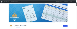 Widget Waktu Salat jadi salah satu plugin wordpress ramadan