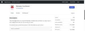Widget Countdown Ramadan (Ramadan Countdown Plugin) jadi salah satu plugin wordpress ramadan