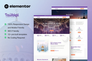 Illustration Based Ramadan Theme jadi salah satu ramadan website theme yang direkomendasikan