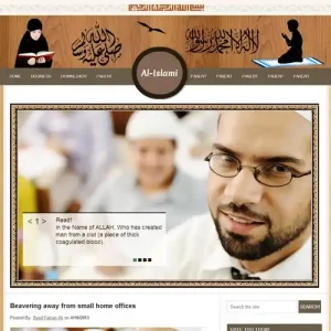 Al-Islamic Blogger Template adalah salah satu template blogger Ramadhan dengan tampilan sederhana tapi tetap terkesan religius. Dok. Islamic blogger template
