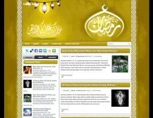 Colorful Free Premium Islamic Template merupakan template blogger Ramadhan dengan tampilan berwarna, cocok untuk kamu yang ingin menulis konten tentang kumpulan ucapan selamat Idulfitri. Dok. Islamic blogger template
