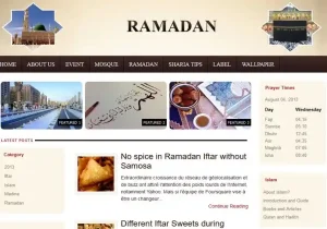 Ramadan Magazine Islamic template cocok untuk kamu yang akan menulis banyak konten selama bulan puasa dengan layout ala majalah. Dok. Islamic blogger template