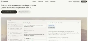Cursor AI IDE modern untuk AI-powered coding dengan fitur chat AI, refactor code, dan analisis repository