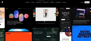 Antarmuka Framer AI yang digunakan untuk membuat desain website modern dan landing page menggunakan AI website generator.