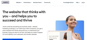 Dashboard Jimdo AI Website Builder yang membantu kamu membuat website bisnis secara otomatis dengan teknologi AI.